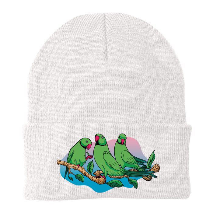 Three Parrots Knit Cap Winter Beanie