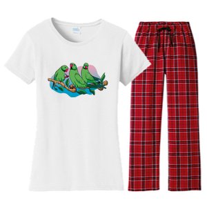 Three Parrots Women's Flannel Pajama Set