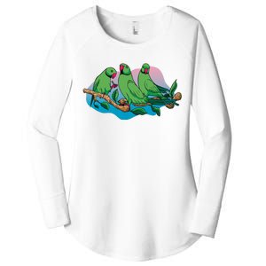 Three Parrots Women's Perfect Tri Tunic Long Sleeve Shirt