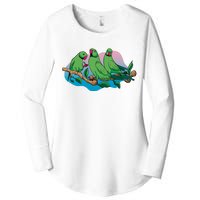 Three Parrots Women's Perfect Tri Tunic Long Sleeve Shirt