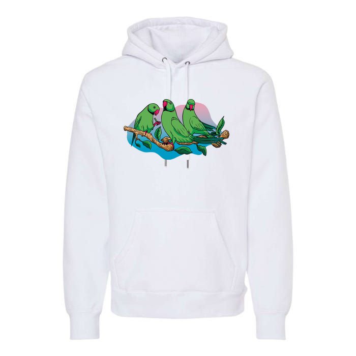 Three Parrots Premium Hoodie