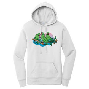 Three Parrots Women's Pullover Hoodie