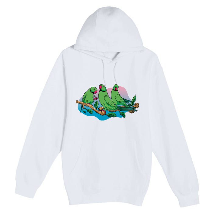 Three Parrots Premium Pullover Hoodie