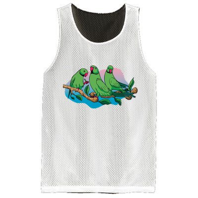 Three Parrots Mesh Reversible Basketball Jersey Tank