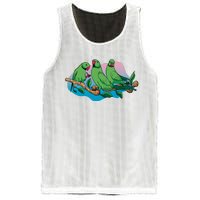 Three Parrots Mesh Reversible Basketball Jersey Tank