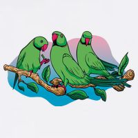 Three Parrots Mesh Reversible Basketball Jersey Tank