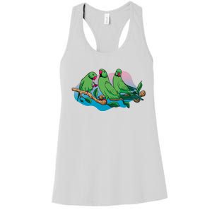 Three Parrots Women's Racerback Tank