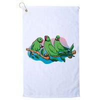 Three Parrots Golf Towel