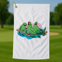 Three Parrots Golf Towel