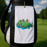 Three Parrots Golf Towel