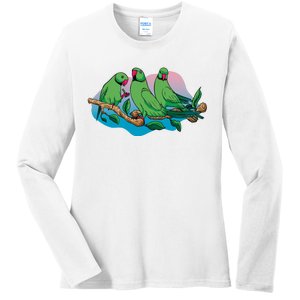 Three Parrots Ladies Long Sleeve Shirt