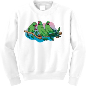 Three Parrots Kids Sweatshirt