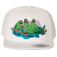 Three Parrots Wool Snapback Cap