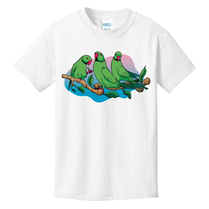 Three Parrots Kids T-Shirt