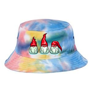 Three Santa Gnomes Tie Dye Newport Bucket Hat