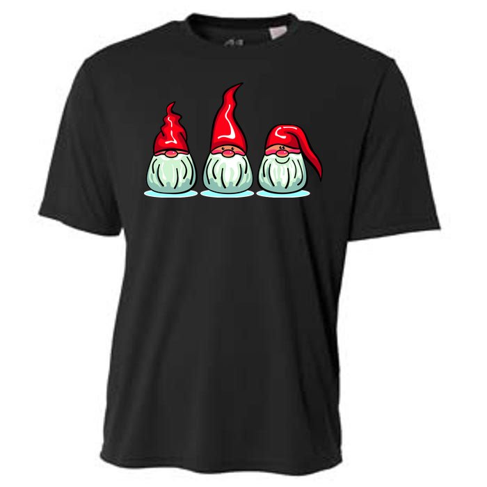 Three Santa Gnomes Cooling Performance Crew T-Shirt