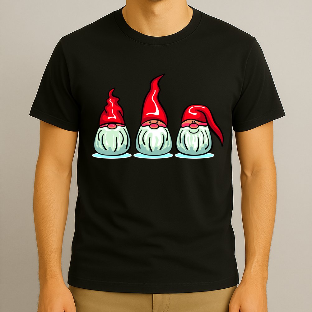 Three Santa Gnomes T-Shirt