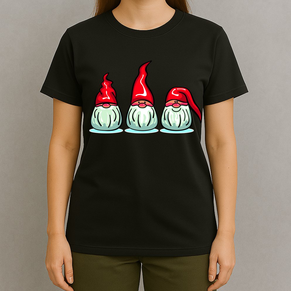 Three Santa Gnomes T-Shirt