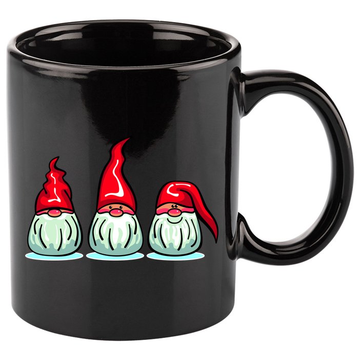 Three Santa Gnomes 11oz C Handle Ceramic Mug