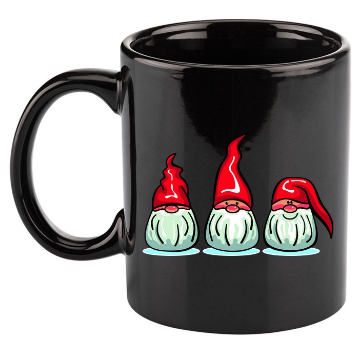 Three Santa Gnomes 11oz C Handle Ceramic Mug