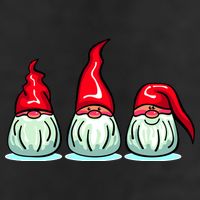 Three Santa Gnomes 11oz C Handle Ceramic Mug