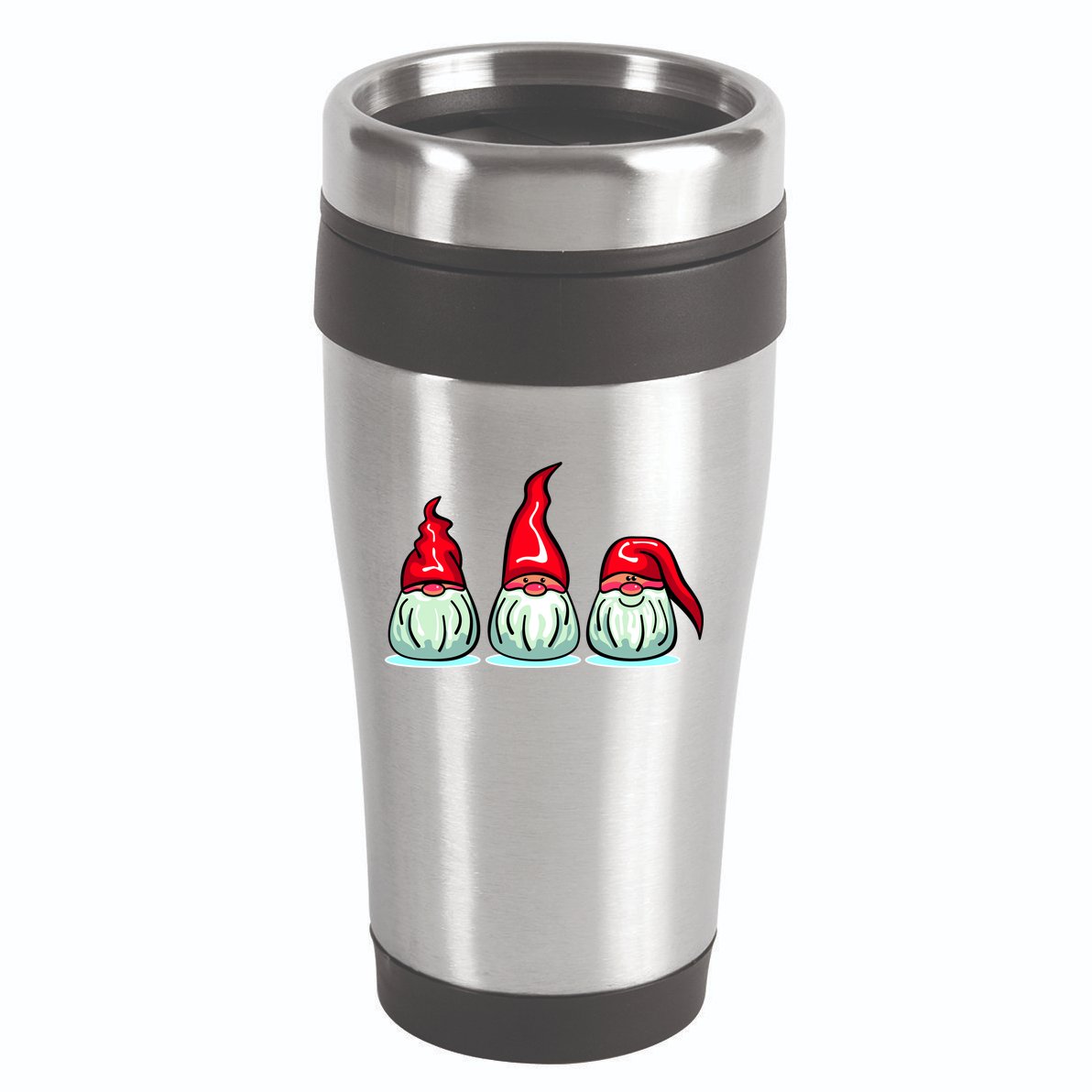Three Santa Gnomes 16oz Travel Tumbler