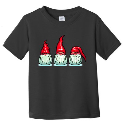 Three Santa Gnomes Toddler T-Shirt