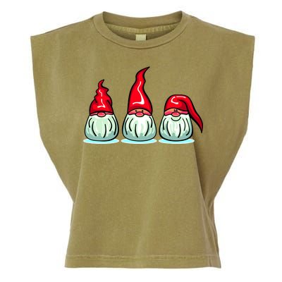 Three Santa Gnomes Garment-Dyed Women's Muscle Tee