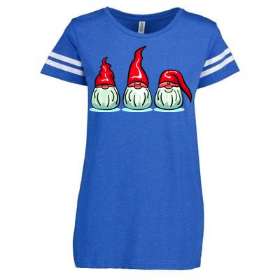 Three Santa Gnomes Enza Ladies Jersey Football T-Shirt