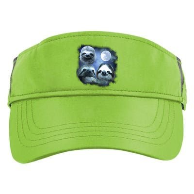 Three Sloths In Space Adult Drive Performance Visor