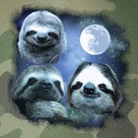 Three Sloths In Space Legacy Tie Dye Trucker Hat