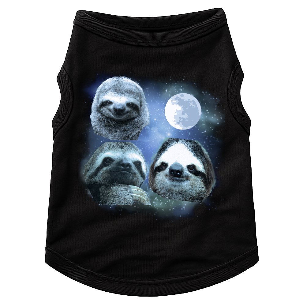 Three Sloths In Space Doggie Tank