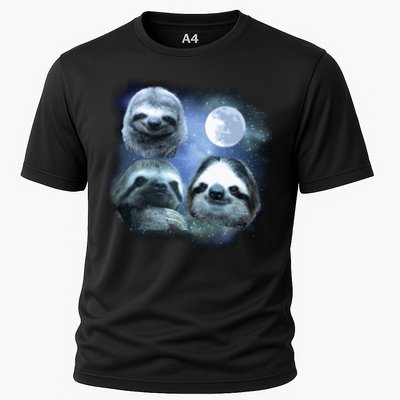 Three Sloths In Space Performance Shirt