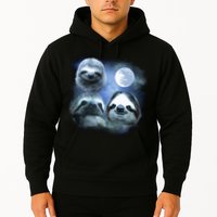 Three Sloths In Space Hoodie