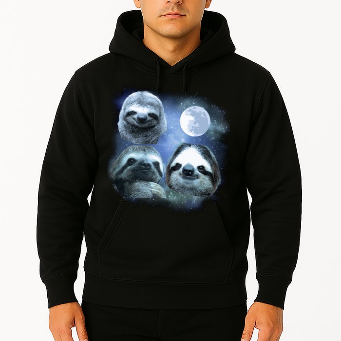 Three Sloths In Space Hoodie