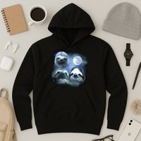 Three Sloths In Space Hoodie