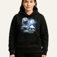 Three Sloths In Space Hoodie
