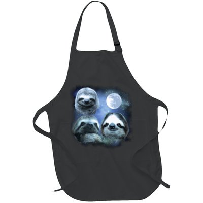 Three Sloths In Space Apron