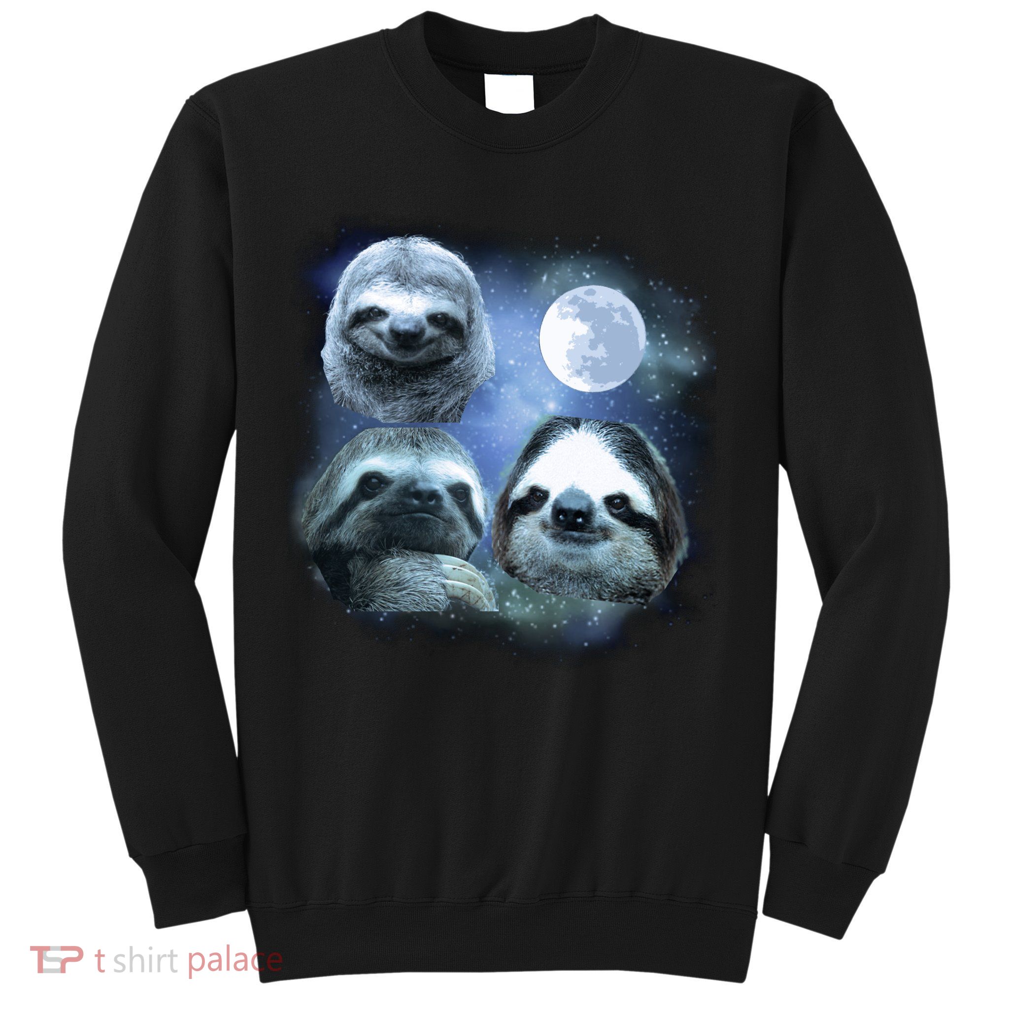 Three Sloths In Space Sweatshirt