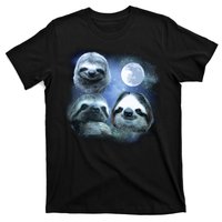 Three Sloths In Space T-Shirt