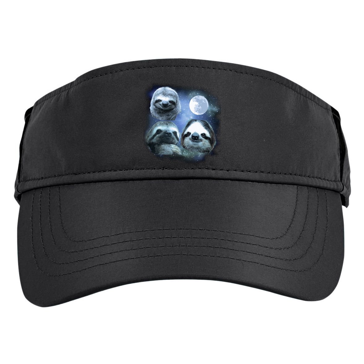 Three Sloths In Space Adult Drive Performance Visor