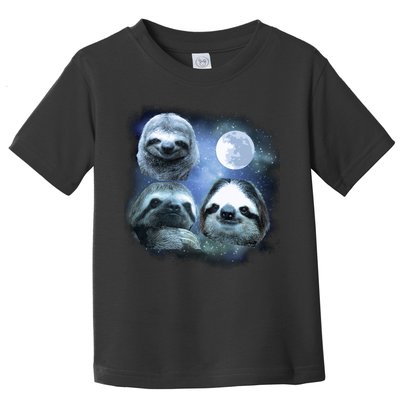 Three Sloths In Space Toddler T-Shirt