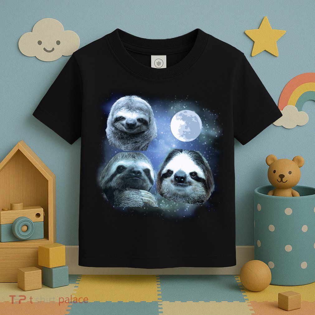 Three Sloths In Space Toddler T-Shirt