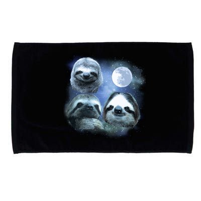 Three Sloths In Space Microfiber Hand Towel