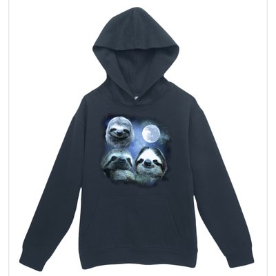 Three Sloths In Space Urban Pullover Hoodie