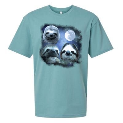 Three Sloths In Space Sueded Cloud Jersey T-Shirt