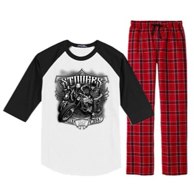 Three Stooges - Bike Week Raglan Sleeve Pajama Set