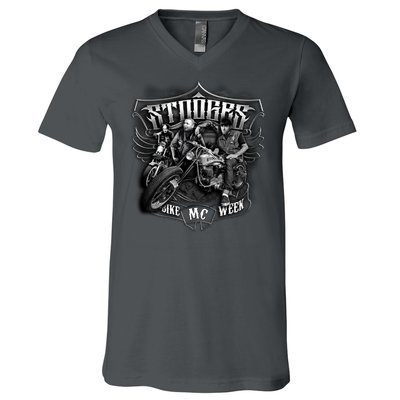 Three Stooges - Bike Week V-Neck T-Shirt