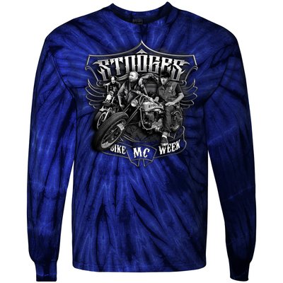 Three Stooges - Bike Week Tie-Dye Long Sleeve Shirt