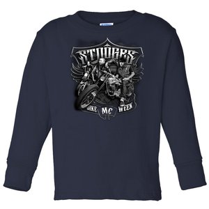 Three Stooges - Bike Week Toddler Long Sleeve Shirt